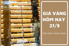 Giá vàng hôm nay 21/5 quay đầu giảm nhẹ trước phiên đấu thầu lần thứ 8
