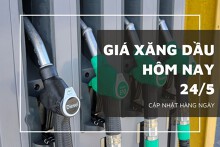 Giá xăng dầu ngày 24/5 gần như đi ngang
