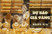 Dự báo giá vàng 4/5: Sẽ giảm vào phiên cuối tuần?