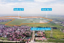 Cận cảnh KCN hơn 300 ha gần Vành đai 4 ở Gia Bình, Bắc Ninh đang xây dựng