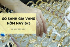 So sánh giá vàng 6/5: Vàng SJC tiếp đà tăng, vượt mốc 86 triệu đồng/lượng