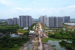 Hình hài tuyến Vành đai 3 TP HCM đang xây dựng qua Thủ Đức