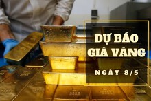Dự báo giá vàng 8/5 có thể điều chỉnh nhẹ vào đầu phiên?