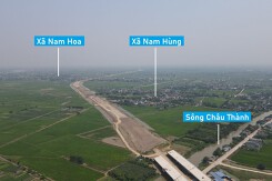 Đường Nam Định - Lạc Quần - Đường ven biển qua huyện Nam Trực sau 16 tháng thi công
