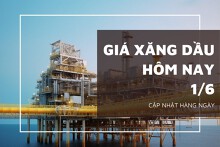 Giá xăng dầu ngày 1/6 đồng loạt giảm mạnh