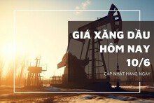 Giá xăng dầu ngày 10/6 đồng loạt nhích nhẹ
