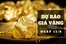 Dự báo giá vàng 13/6: Lặng sóng vào đầu phiên?