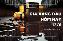 Giá xăng dầu ngày 13/6 đồng loạt trượt dốc do lo ngại tăng trưởng của Mỹ