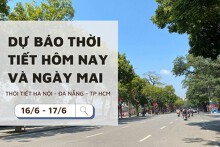 Dự báo thời tiết hôm nay và ngày mai (17/6) Hà Nội giảm nhiệt, Đà Nẵng nắng 37 độ, TP Hồ Chí Minh có mưa
