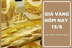 Giá vàng hôm nay 15/6: Vàng nhẫn tăng gần nửa triệu đồng/lượng vào cuối tuần