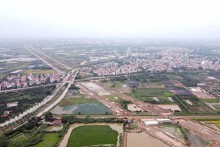 Hình ảnh đường vành đai 4 Hà Nội qua huyện Đan Phượng sau một năm thi công