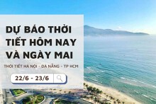 Dự báo thời tiết hôm nay và ngày mai (23/6) Hà Nội và TP Hồ Chí Minh giảm nhiệt, Đà Nẵng chiều tối mưa
