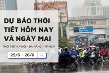 Dự báo thời tiết hôm nay và ngày mai (26/6) Hà Nội, Đà Nẵng và TP Hồ Chí Minh mưa lớn nhiều nơi