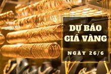 Dự báo giá vàng 26/6: Vàng thế giới tiếp đà lao dốc?