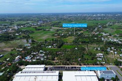 Vị trí sắp làm khu công nghiệp 5.600 tỷ tại Bến Lức, Long An