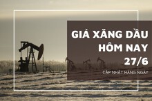 Giá xăng dầu ngày 27/6 biến động trái chiều