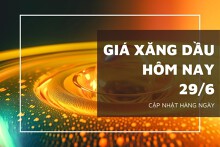 Giá xăng dầu ngày 29/6 quay đầu lao dốc