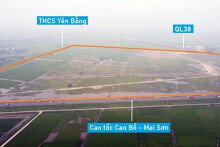 Cận cảnh CCN Yên Bằng ở nút giao Cao Bồ, Ý Yên, Nam Định đang xây dựng