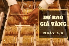 Dự báo giá vàng 5/6: Có thể tiếp đà lao dốc?