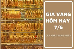 Giá vàng hôm nay 7/6 đứng yên ở mốc 76,98 triệu đồng/lượng