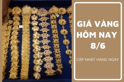 Giá vàng hôm nay 8/6: SJC vẫn đi ngang dù giá thế giới giảm mạnh hơn 3% vào cuối tuần