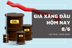 Giá xăng dầu ngày 8/6 tăng giảm trái chiều