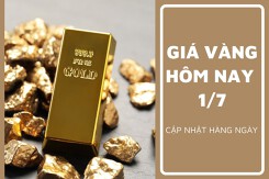 Giá vàng hôm nay 1/7: Vàng thế giới giảm nhẹ, trong nước tiếp tục đứng yên