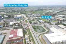 Hình ảnh đường liên tỉnh Hà Nội - Hưng Yên giai đoạn 2 qua thị xã Mỹ Hào đang xây dựng