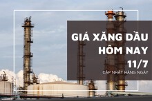 Giá xăng dầu ngày 11/7 điều chỉnh trái chiều