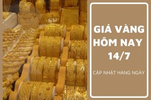 Giá vàng hôm nay 14/7: Vàng SJC tăng nửa triệu đồng khi vàng thế giới vượt 2.400 USD