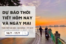 Dự báo thời tiết hôm nay và ngày mai (17/7) Hà Nội, Đà Nẵng và TP Hồ Chí Minh giảm nắng