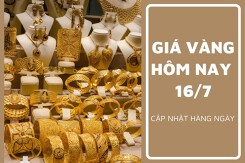 Giá vàng hôm nay 16/7: Vàng thế giới neo gần đỉnh hơn 1 tháng, vàng 24K bật tăng 300.000 đồng/lượng