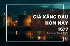 Giá xăng dầu ngày 16/7 tiếp tục lao dốc trước lo ngại về nhu cầu của Trung Quốc