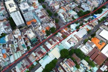 [Photostory] Những khu đất sẽ thu hồi để mở rộng đường Ung Văn Khiêm tại quận Bình Thạnh, TP HCM