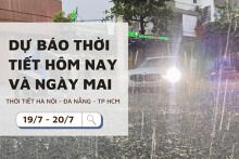 Dự báo thời tiết hôm nay và ngày mai (20/7) Hà Nội giảm mưa, Đà Nẵng ngày nắng và TP Hồ Chí Minh mưa lớn
