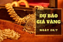 Dự báo giá vàng 20/7: Có thể điều chỉnh trong phiên cuối tuần?