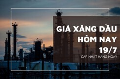 Giá xăng dầu ngày 19/7 đồng loạt giảm mạnh do lo ngại suy thoái kinh tế Mỹ