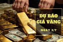 Dự báo giá vàng 3/7: Vàng thế giới tiếp đà lao dốc nhẹ vào đầu phiên?