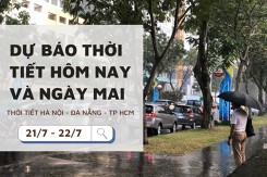 Dự báo thời tiết hôm nay và ngày mai (22/7) Hà Nội tăng nhiệt, Đà Nẵng ngày nắng và TP Hồ Chí Minh giảm nhiệt