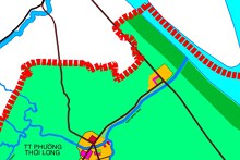 Bản đồ quy hoạch sử dụng đất phường Thới Long, quận Ô Môn, TP Cần Thơ đến năm 2030, tầm nhìn đến năm 2050