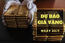 Dự báo giá vàng 23/7: Có thể điều chỉnh tăng nhẹ vào đầu phiên?