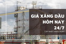 Giá xăng dầu ngày 24/7 điều chỉnh trái chiều khi dự trữ dầu Mỹ giảm