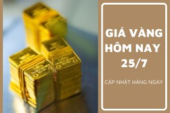 Giá vàng hôm nay 25/7: Vàng SJC đi ngang, vàng nhẫn tiếp đà giảm
