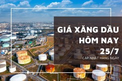 Giá xăng dầu ngày 25/7 đồng loạt lao dốc