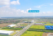 Hình ảnh KCN Thái Hà giai đoạn 2 ở Hà Nam đang hoàn thiện hạ tầng