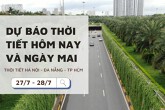 Dự báo thời tiết hôm nay và ngày mai (28/7) Hà Nội nắng gắt, Đà Nẵng nhiều mây và TP Hồ Chí Minh giảm nhiệt