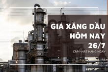 Giá xăng dầu ngày 26/7 triển vọng đi lên nhờ dữ liệu kinh tế lạc quan của Mỹ