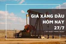 Giá xăng dầu lao dốc giảm hơn 2% trong sáng cuối tuần 27/7