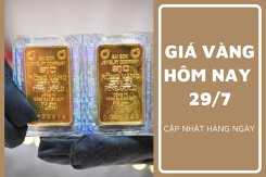 Giá vàng hôm nay 29/7: Vàng thế giới và vàng nhẫn tiếp đà tăng nhẹ trong sáng đầu tuần