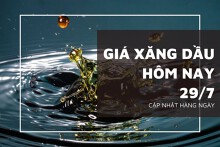 Giá xăng dầu tiếp đà giảm trong sáng đầu tuần 29/7